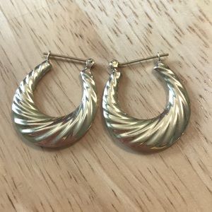 Vintage gold hoops